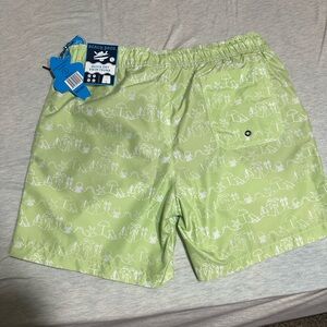 Beach Bros Green Swim Shorts